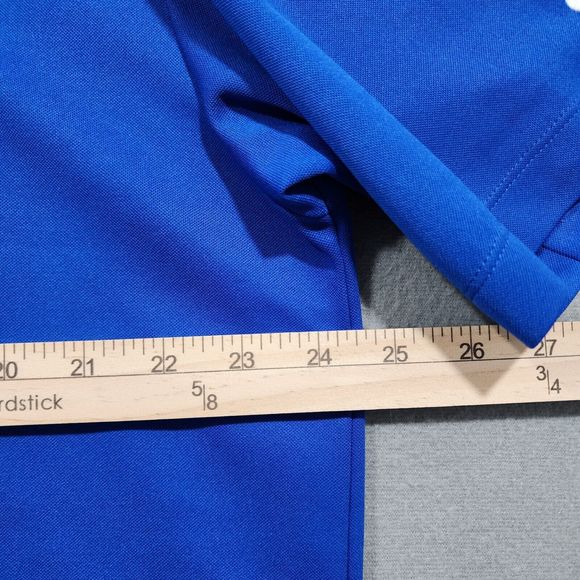 Nike Polo Shirt Mens XL Blue Solid NikeGolf Short Sleeve Athletic DRI-FIT - Picture 10 of 16